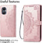 imoshion Hoesje Geschikt voor Oppo Reno 8 Lite Hoesje Met Pasjeshouder - imoshion Mandala Bookcase - Rosé Goud