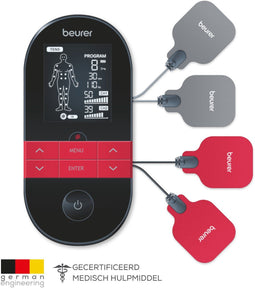Beurer EM 59 - TENS/EMS/massage/verwarming apparaat - 4 in 1 - 70 programma's - Zwart