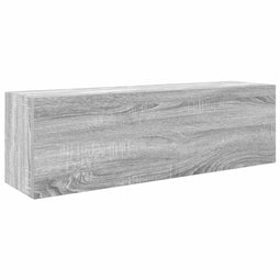 vidaXL - Badkamerwandkast - 100x25x30 - cm - bewerkt - hout - grijs - sonoma - eiken