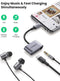 UGREEN 2-in-1 USB-C naar USB-C / 3.5 mm Jack Audio en Adapter met DAC