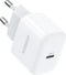 UGREEN 20W Mini Oplader USB C Power Delivery 3.0 USB C Power Adapter Compatibel met iPhone 12 Pro Max Mini Se 2020 11 Pro Max XR X 8 iPad Pro, iPad Pro, AirPods Pro