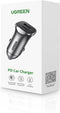 UGREEN 3.4A Autolader 30W Snellader met Power Delivery en Quick Charge