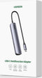 UGREEN 5-in-1-USB-C-Hub 5 poorten USB-combi-hub Zwart, Aluminium