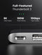 UGREEN - 6 in 2 Hub / Docking Station - Dual USB-C to Thunderbold 3.0 - 3x USB3.0 - Micro SD/TF - 1x USB-C voor Apple MacBook.