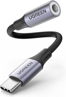 Ugreen 80154 mobiele telefoonkabel Zwart, Grijs USB C 3.5mm