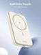 UGREEN Draadloze Magnetische Powerbank Mini 10000mAh Snellader Compatibel met MagSafe USB-C 15W Beige