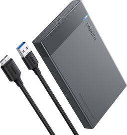 UGREEN - Externe Harde schijf behuizing voor 2'5" SATA HDD/SSD - USB3.0 - Zwart