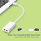 UGREEN Externe USB Geluidskaart voor 3.5 mm Jack Wit