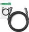 Ugreen - haakse - kabel USB Type C - USB Type C voor 60W opladen / datatransmissie met ondersteuning voor VR-bril - (bijv. - Oculus - Quest - 2) - 5m - zwart - (US551)