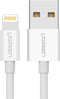 Ugreen - kabel - USB - Lightning MFI 1m 2,4A wit - (20728)