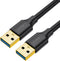 Ugreen - kabel - USB - USB kabel - (mannelijk - USB - 3.2 - Gen - 1) - 1 - m - zwart - (US128 - 10370)