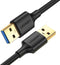 Ugreen - kabel - USB - USB kabel - (mannelijk - USB - 3.2 - Gen - 1) - 1 - m - zwart - (US128 - 10370)