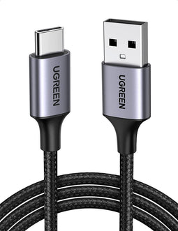 Ugreen - kabel - USB - USB Type C Quick Charge 3.0 3A 1m grijs - (60126)