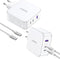 UGREEN Nexode USB-A+2*USB-C 140W GaN Fast Charger+USB-C Cable wht