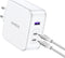 UGREEN Nexode USB-A+2*USB-C 140W GaN Fast Charger+USB-C Cable wht