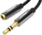 UGREEN Premium 3.5mm Audio Jack verlengkabel - 3 Meter - Zwart
