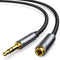 UGREEN Premium 3.5mm Audio Jack verlengkabel - 3 Meter - Zwart