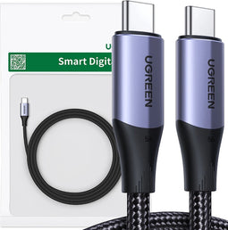 Ugreen - US355 - USB-C 3.1 Gen - 2 / USB-C - 3.1 - Gen - 2 - kabel - 1 - m - zwart