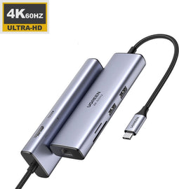 Ugreen USB-C Adapter 7-in-1 Hub 4K@60Hz HDMI Thunderbolt 3 HDR 10