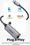Ugreen USB-C Gigabit Ethernet-adapter - 10/100/1000 Mbps - 20cm - Grijs