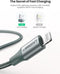 UGREEN USB C Lightning Kabel MFi Gecertificeerd Nylon PD Oplader Cable Voor iPhone 12/12 Mini/ 12 Pro/ 12 Pro Max/SE/ 11/11 Pro/X/XR/XS MAX/ 8/8 Plus, enz. (1Meter)