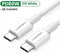 UGREEN USB-C naar USB-C Kabel 3A Fast Charge 1 Meter Wit