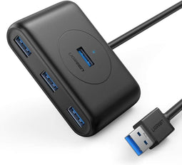 UGREEN USB Hub 3.0 met 4 USB poorten - 3 USB voor en 1 USB poort bovenop