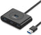 UGREEN USB Hub 3.0 met 4 USB poorten - 3 USB voor en 1 USB poort bovenop