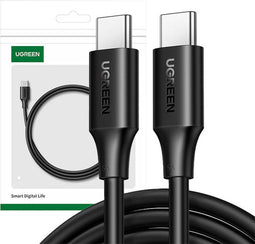 Ugreen - USB - Type C kabel voor opladen en gegevensoverdracht 3A 0,5m zwart - (US286)