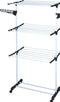 Droogtoren 6 rekken - 80x57x165 cm - 17 meter drooglengte - Wit