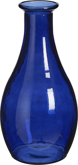 Mica Decorations Qin Vaas - 21x21x40 cm - recycled Glas - Blauw