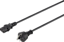 Sygonix SY-5042716 Apparaat (koud) Aansluitkabel Zwart 2.00 m