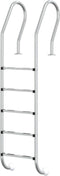 vidaXL Zwembadladder 54x38x211 cm 304 roestvrij staal