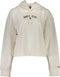 Tommy Hilfiger cropped hoodie - Dames - Capuchon met aantrekkoord - Wit - M