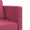vidaXL - Slaapbank - vloermodel - 2-in-1 - 122x204x55 - cm - fluweel - wijnrood