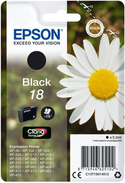 Epson C13T18014012 - Inktcartridge - Origineel - Zwart