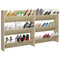 Wandschoenenkasten 2 st 80x18x90 cm spaanplaat sonoma eiken