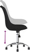 vidaXL - Eetkamerstoelen - draaibaar - 2 - st - stof - zwart