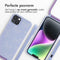 iMoshion Hoesje Geschikt voor iPhone 14 Plus Hoesje Met Koord - iMoshion Siliconen design hoesje met koord - Meerkleurig / Butterfly
