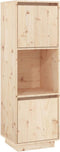 vidaXL - Hoge - kast - 38x35x117 - cm - massief - grenenhout