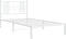 vidaXL - Bedframe - met - hoofdbord - metaal - wit - 100x200 - cm
