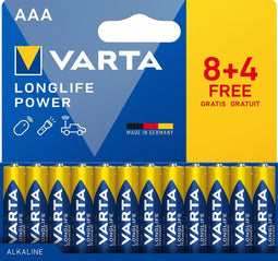 Varta 04903 121 772 - Alkaline Batterij - Hoogte 44,5mm - Gewicht 11,4g