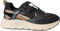 POSH by Poelman CARO - Dames Sneakers - Imitatie suède met vetersluiting - Zwart met combinatie