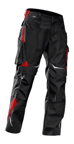 Kbler Pulsschlag werkbroek HIGH zwart/middenrood