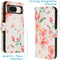 iMoshion Hoesje Geschikt voor Google Pixel 8 Hoesje Met Pasjeshouder - iMoshion Design Softcase Bookcase - Meerkleurig / Blossom Watercolor White