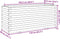 vidaXL - Plantenbak - 110x40x49,5 - cm - massief - grenenhout - wit