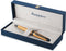 Waterman Expert Balpen | Metallic gouden lak met rutheniumdetails | Medium punt | Blauwe inkt | Met geschenkverpakking