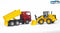 Vrachtwagen en Bulldozer