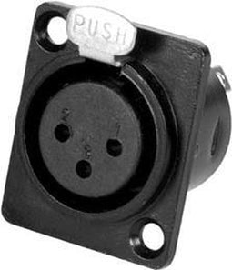 Velleman PCN003 - XLR-CHASSIS CONNECTOR - XLR 3-polig vrouwelijk - zwart