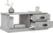 vidaXL - Salontafel - 90x50x35 - cm - bewerkt - hout - betongrijs